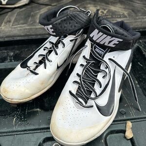 Nike Huarache Black and White Men's Cleats